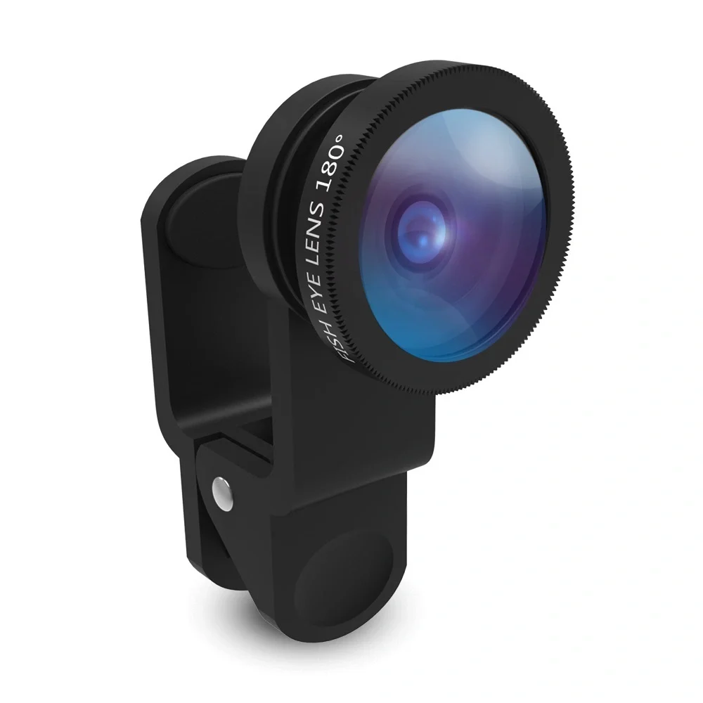 VIVITAR Mobile Fish Eye Lens 180 Degrees + Macro 3 in 1 Phone Clamp